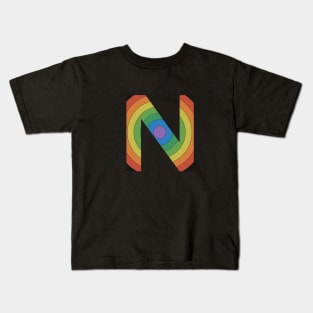 Retro Rainbow 'N' Sticker Kids T-Shirt